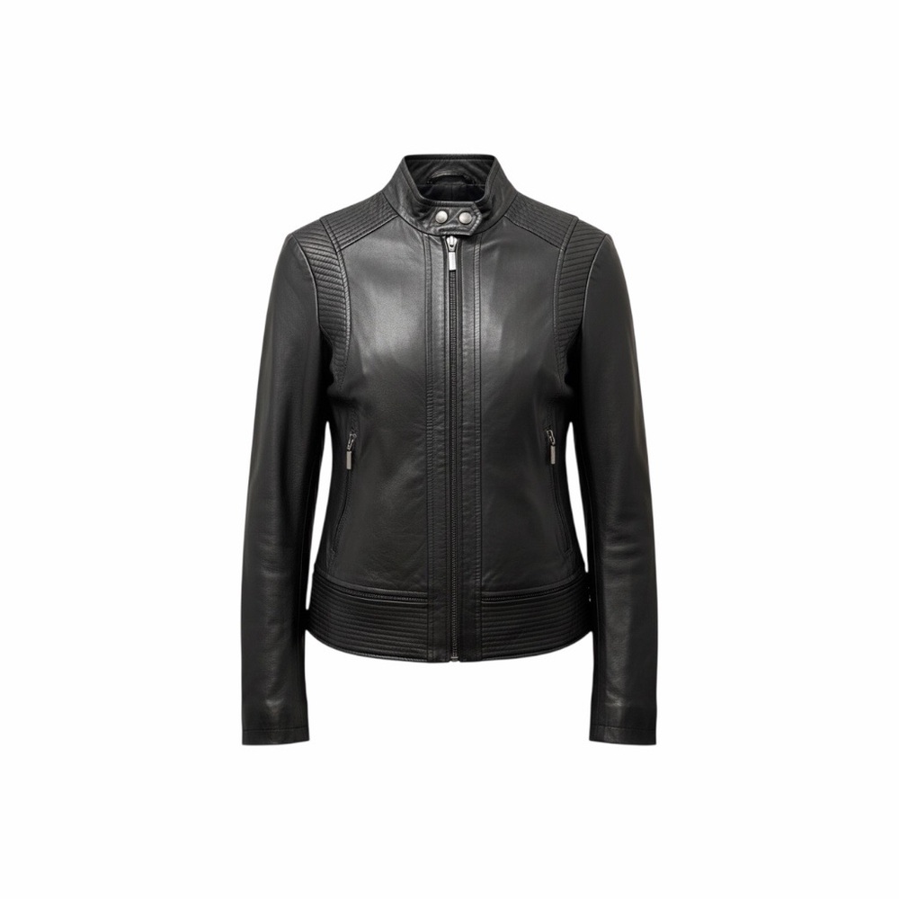 Bernardo 100% Leather Moto Jacket - size Small